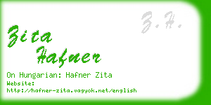 zita hafner business card